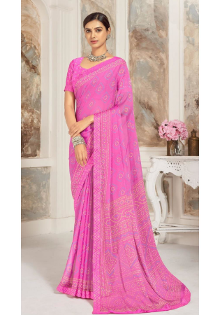 Picture of Alluring Chiffon Light Coral Saree