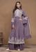 Picture of Georgette Medium Purple Straight Cut Salwar Kameez