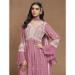 Picture of Georgette Pale Violet Red Straight Cut Salwar Kameez