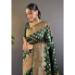 Picture of Enticing Satin & Silk Dark Olive Green Saree