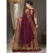 Picture of Marvelous Georgette & Silk Brown Saree