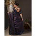 Picture of Taking Georgette & Silk Navy Blue Saree