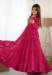 Picture of Gorgeous Georgette Medium Violet Red Readymade Gown