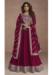 Picture of Superb Silk Deep Pink Party Wear Gown