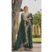 Picture of Sublime Silk & Organza Dark Olive Green Saree