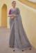 Picture of Pleasing Silk & Organza Grey Saree