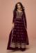 Picture of Graceful Silk Maroon Straight Cut Salwar Kameez