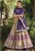 Picture of Georgette & Silk Dark Magenta Lehenga Choli