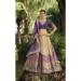 Picture of Georgette & Silk Dark Magenta Lehenga Choli