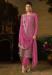 Picture of Silk Pale Violet Red Straight Cut Salwar Kameez