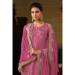 Picture of Silk Pale Violet Red Straight Cut Salwar Kameez