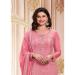 Picture of Georgette Pale Violet Red Straight Cut Salwar Kameez