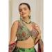 Picture of Taking Organza Dark Olive Green Lehenga Choli