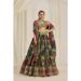 Picture of Taking Organza Dark Olive Green Lehenga Choli