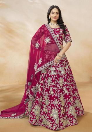 Picture of Beauteous Silk Light Pink Lehenga Choli