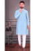 Picture of Graceful Chiffon Pale Turquoise Kurtas