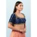 Picture of Statuesque Silk Navy Blue Designer Blouse