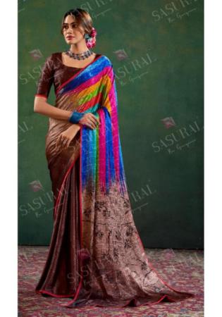 Picture of Amazing Crepe Maroon Saree