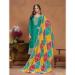 Picture of Marvelous Chiffon Dark Cyan Straight Cut Salwar Kameez