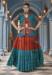 Picture of Appealing Rayon Fire Brick Lehenga Choli