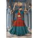 Picture of Appealing Rayon Fire Brick Lehenga Choli