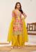 Picture of Resplendent Chiffon Orange Straight Cut Salwar Kameez