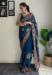 Picture of Ravishing Georgette Navy Blue Saree