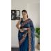 Picture of Ravishing Georgette Navy Blue Saree