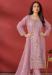 Picture of Organza Rosy Brown Straight Cut Salwar Kameez