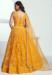 Picture of Lovely Net Dark Golden Rod Lehenga Choli