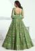 Picture of Magnificent Net Dark Olive Green Lehenga Choli