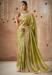 Picture of Marvelous Silk & Organza Dark Khaki Saree