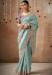 Picture of Alluring Silk & Organza Cadet Blue Saree