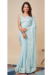 Picture of Exquisite Georgette Dark Sea Green Saree