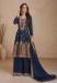 Picture of Sublime Chiffon Navy Blue Anarkali Salwar Kameez