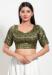 Picture of Beauteous Chiffon Dark Olive Green Designer Blouse