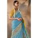 Picture of Grand Silk Cadet Blue Saree