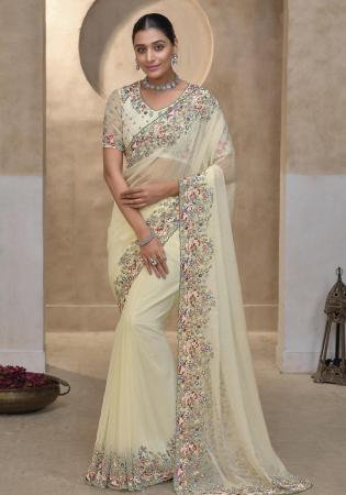 Picture of Beautiful Chiffon Tan Saree