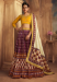 Picture of Shapely Satin & Silk Brown Lehenga Choli