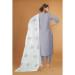 Picture of Cotton Light Slate Grey Readymade Salwar Kameez