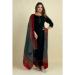 Picture of Grand Rayon Black Readymade Salwar Kameez