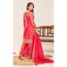 Picture of Lovely Chiffon Tomato Readymade Salwar Kameez