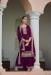 Picture of Splendid Georgette Purple Straight Cut Salwar Kameez