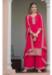 Picture of Georgette Light Coral Straight Cut Salwar Kameez