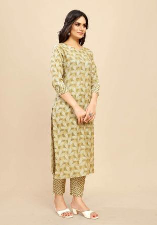 Picture of Good Looking Cotton Tan Kurtis & Tunic