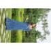 Picture of Rayon & Georgette Steel Blue Party Wear Gown