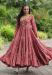 Picture of Exquisite Cotton Maroon Party Wear Gown