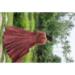 Picture of Charming Cotton Maroon Party Wear Gown