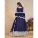 Picture of Enticing Net Navy Blue Anarkali Salwar Kameez