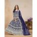 Picture of Enticing Net Navy Blue Anarkali Salwar Kameez